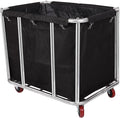 12 Bushels Laundry Cart Commercial/Home, Heavy Duty Large Stainless Steel by LORQING