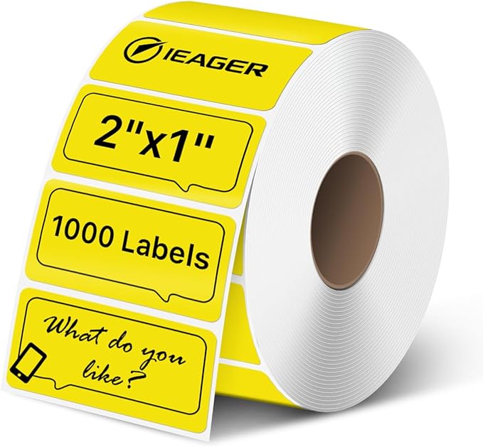 iEager 2x1 Inch Thermal Labels, Durable Shipping Label Printer Sticker by iEager
