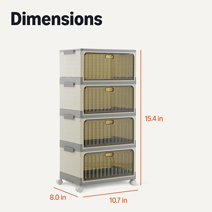 Amazon Basics 4-Tier Storage Bins - Image 2