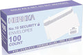 HERKKA #10 Security Self-Seal Envelopes, No.10 Windowless Bussiness Envelopes by HERKKA