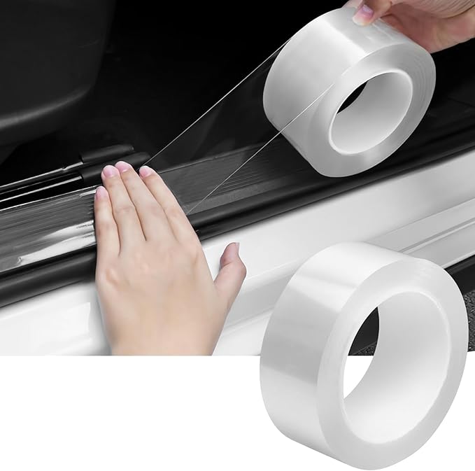 DGSL Car Door Edge Guards Door Sill Protector, 0.8In x 19.7Ft 5D Carbon Fiber by DGSL