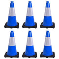 6 Pack 18 Inch Blue Traffic Cones by OranclUS
