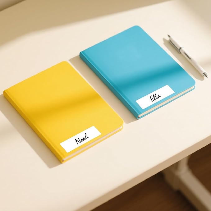 3 × 1 Inches White Rectangle Color Coding Labels 1000 PCS, Self-Adhesive - Image 3
