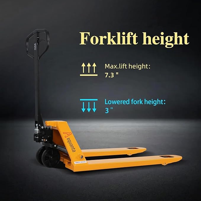 Manual Pallet Jack Industrial Hand Pallet Truck 48" Lx21'' W Forks 5500Lbs - Image 4
