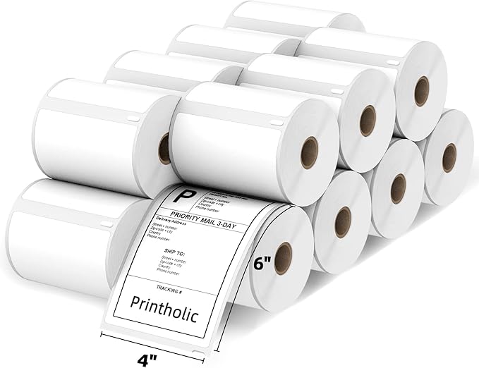 4" x 6" Shipping Labels Compatible by Printholic