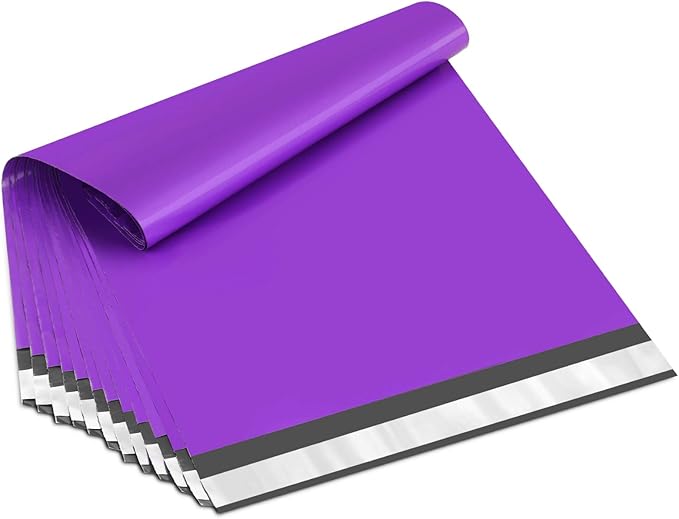 UCGOU Poly Mailers 10x13 Inch Purple 200 Pack Shipping Bags #4 Strong Mailing by UCGOU