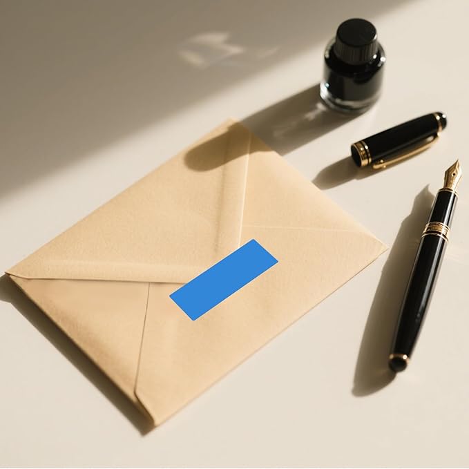 Blue Rectangle Color Coding Labels 3 × 1 Inches, Self-Adhesive Writable - Image 4