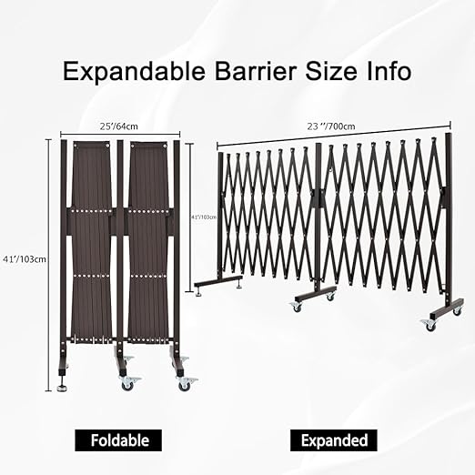 GYMTIME Expandable Metal Barricade, Safety Barrier - Image 5