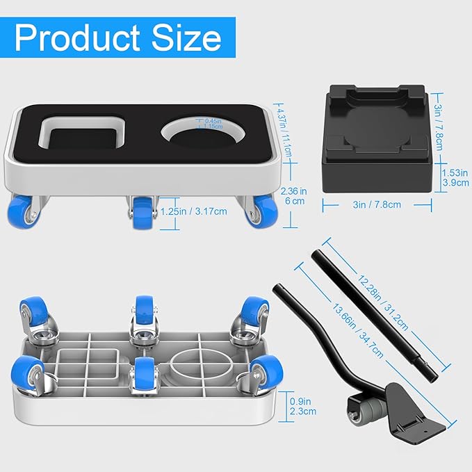 Furniture Dolly with Dual Groove Design: Furniture Sliders with 6 Wheels - Image 2