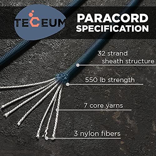 Paracord Rope 550 lb 4mm – Parachute Cord – Utility Camping Rope - Image 2