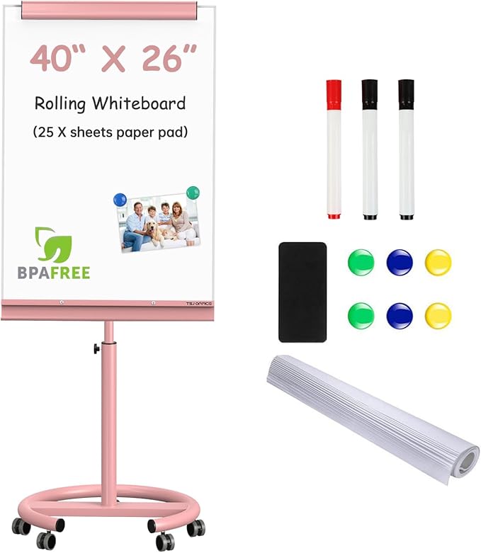 TSJ OFFICE Mobile Whiteboard Magnetic by TSJOFFICE