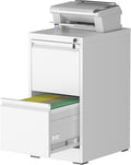 2 Drawer File Cabinet with Lock, Steel Vertical Filing Storage Cabinet by Unknown