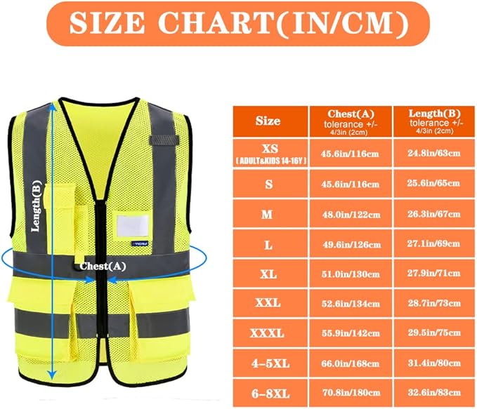 A-SAFETY High Visibility Mesh Safety Reflective Vest - Image 2