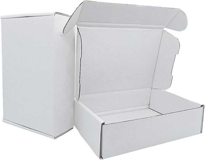 7x4x1.55 inch Small White Mailers Boxes Recyclable Corrugated Gift Box by Czofnjesi