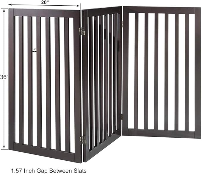 unipaws 36" H Free Standing Pet Gate - Image 4