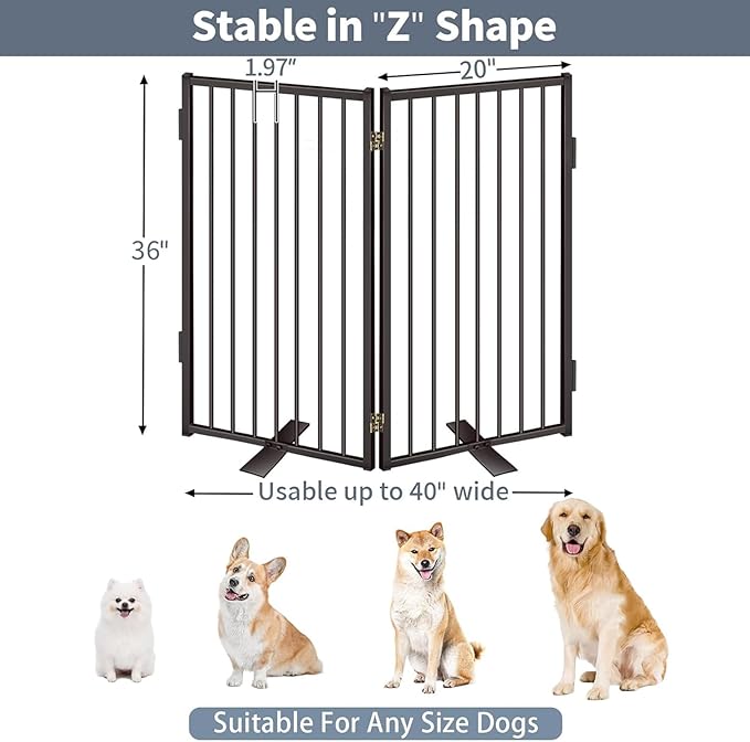 Metal Freestanding Dog Gates - Image 5