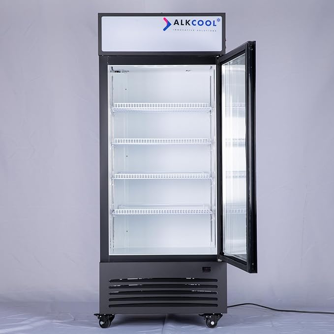 Commercial Beverage Refrigerator Display Fridge, Single Glass Door Merchandiser - Image 3