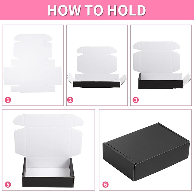 Spakon 50 Packs Shipping Boxes Cardboard Corrugated Mailer Packaging Boxes - Image 2