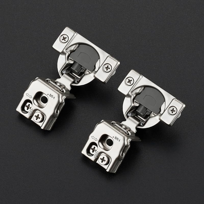 Soft Close Hinges for Kitchen Cabinet Hinges, 1-3/8 Inch Overlay, 50 Pack - Image 2