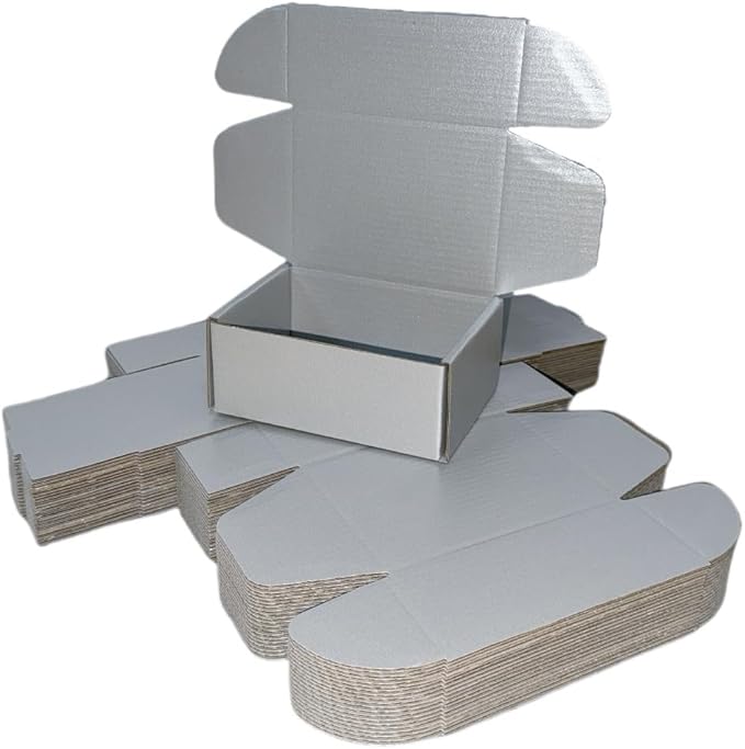 50 Pcs 4.3 x 3.1 x 2 inches Mini Size Corrugated Cardboard Gift Boxes - Image 3