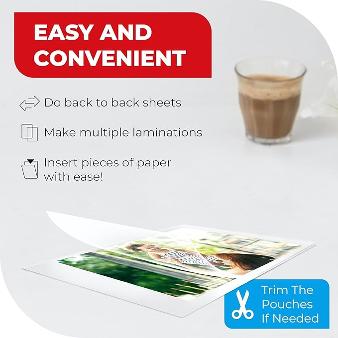5MIL Thermal Laminating Sheets Photo, ID Badge, and Business Card Sizes - Image 4