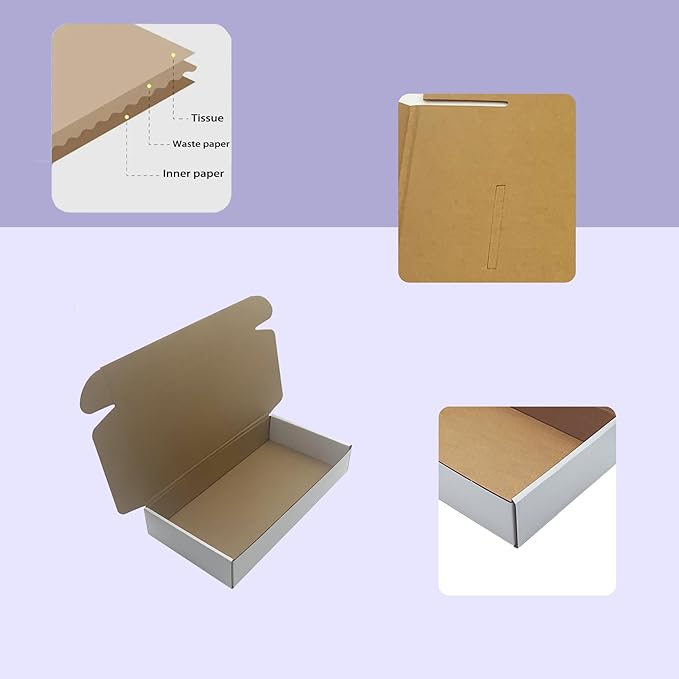 12x6x2 inches Shipping Boxes Set of 25, Holidays Gift and Small Business Giving - Image 8