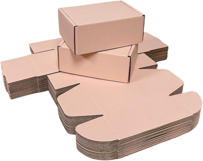 50 Pcs 4.3 x 3.1 x 2 inches Mini Size Corrugated Cardboard Gift Boxes - Image 4