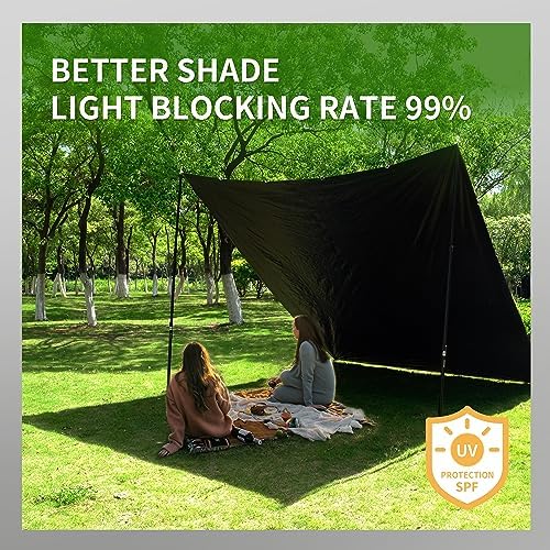 TARPAL Black Tarp 16x20 Feet Tarps Heavy Duty Waterproof 14mil D-Ring Tarp - Image 4