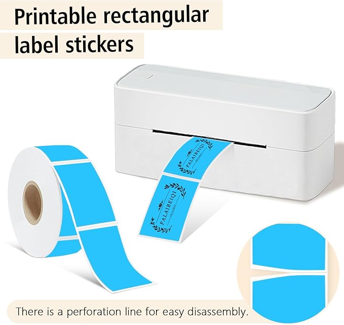 1x2 Inch Thermal Labels, Waterproof Removable Blank Stickers - Image 2