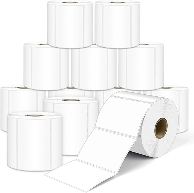 L LIKED 3" x 2" Direct Thermal Labels, Permanent Adhesive Barcode Shipping by LLIKED