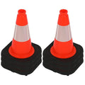 OrangeStar 12" Traffic Cones 6-Pack, Heavy Duty Base by OrangeStar