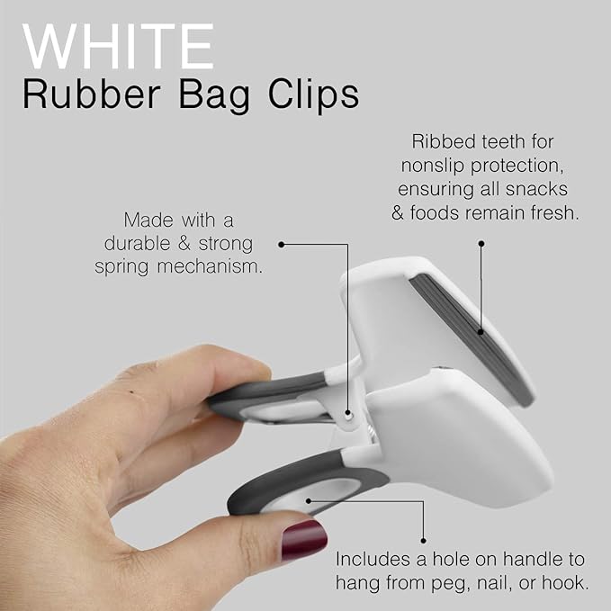 COOK WITH COLOR Wide Heavy Duty Chip Clips, Large Bag Clips - Image 2