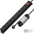 KF 8 Outlet Heavy Duty Power Strip Surge Protector, 2100J Surge Protection by KF