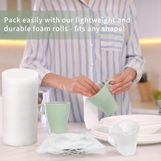 Moving Supplies, Foam Wrap Roll 16" Wide x 80' Length, - Image 5