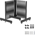 12.2FT Black Industrial Metal Expandable Barricade，Retractable Traffic Fence by JTZFD