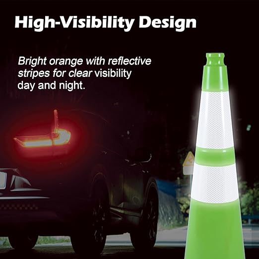 OranclUS 360 Pack 28" Green Traffic Cones - Image 4