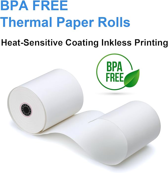 3 1/8 Thermal Paper Receipt Rolls 55 GSM Premium Quality, BPA Free Receipt - Image 4