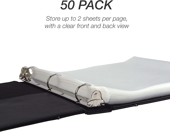 Samsill 50 Pack Sheet Protectors, 8.5x11 Inch Page Protectors - Image 8