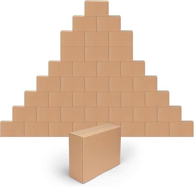 EdenseeLake 40 Pack 12x9x4 inches Shipping Boxes Small Cardboard Boxes by Edenseelake