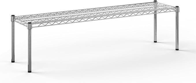 14''W x 54''L x 14''H Chrome Plated Wire Dunnage Rack | Off The Floor Storage by Regal+Altair