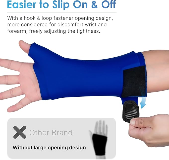 ComfiTECH Wrist Ice Pack Wrap 2 Pack, Flexible Hand Ice Pack - Image 3