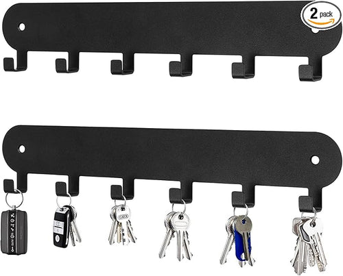 2 Pack Key Holder for Wall, Key Hooks, Key Holder Wall Mount Self Adhesive by Suzurana