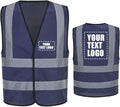 AYKRM 12 colour High visibility viz vest hi vis viz reflective work by AYKRM