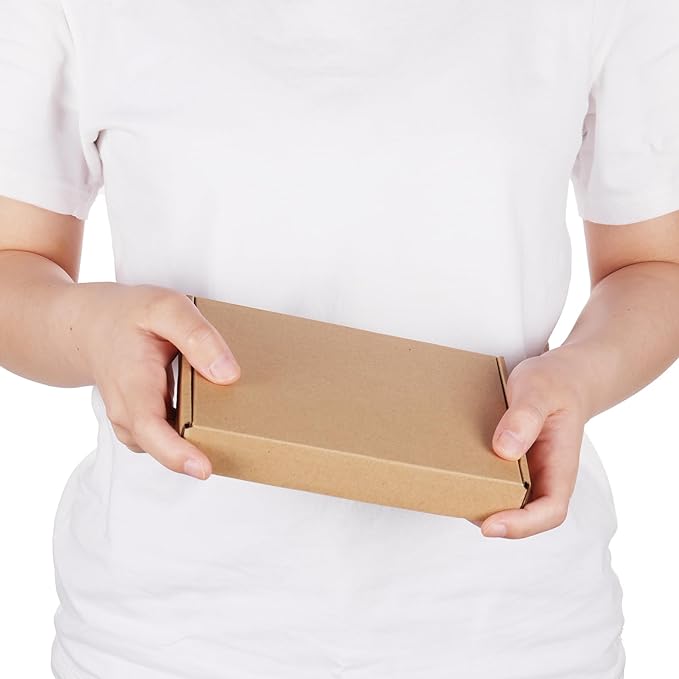 PHAREGE 7x5x1 inch Shipping Boxes Bulk 50 Pack Brown, Tab Lock Tuck Top Mailer - Image 4