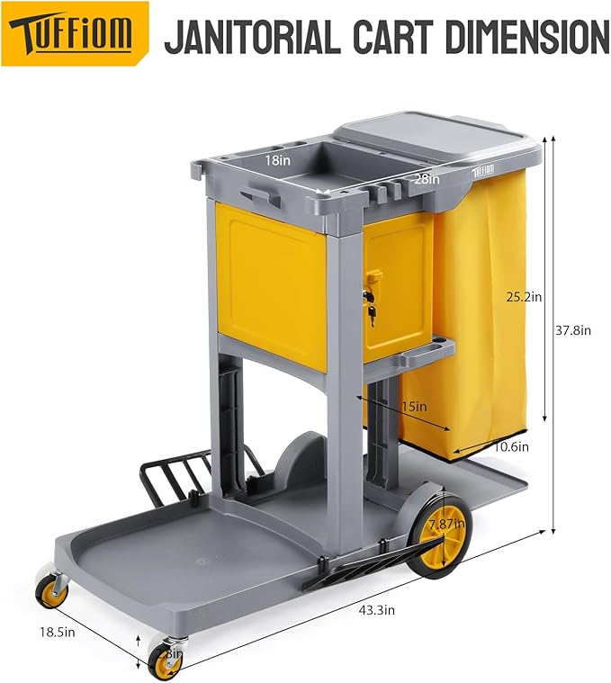 TUFFIOM Multifunctional Janitorial Cart - Image 5