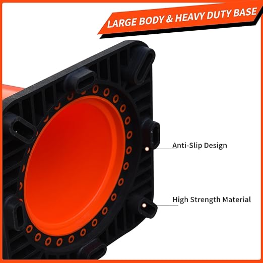 BESEA 8 Pack 36” Traffic Cones, Heavy Duty Weighted Base - Image 4