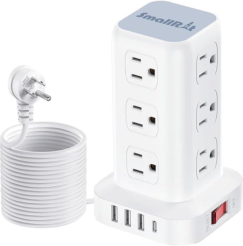 16.5FT Long Extension Cord, Power Strip Tower Surge Protector Power Strip by SMALLRT