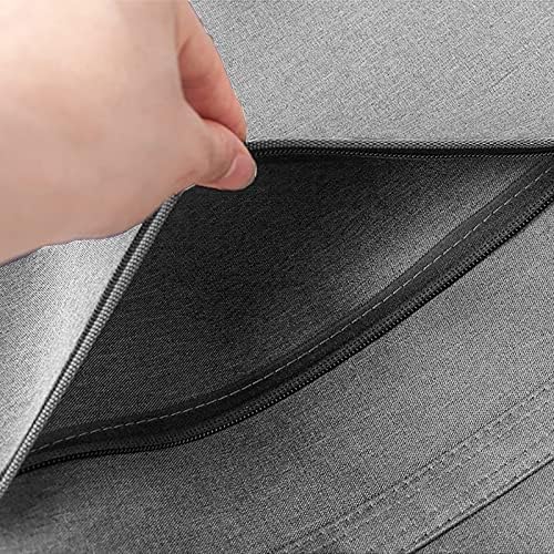 Oxford Zippered Document Bag with Handle File Tote Bag Pouch for Carrying Paper Files Books Filing Folder 1 Pack (Gray) - Image 6