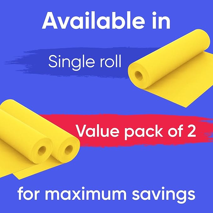 48" x 1200" Yellow Kraft Paper Roll, 45 lbs Thickness, Made in USA Colored - Image 2