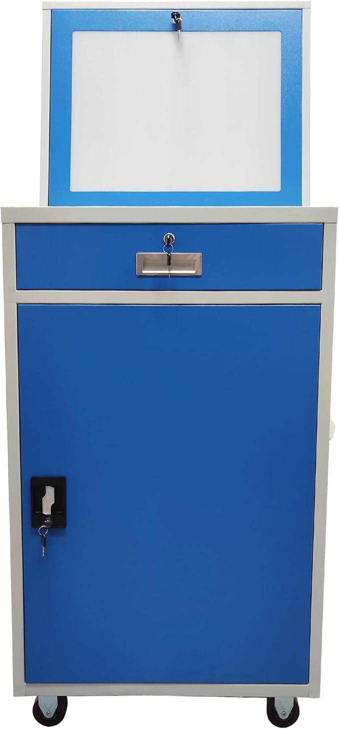 Industrial PC Enclosure Computer Security Cabinet Lockable Detachable Steel by HQHAOTWU